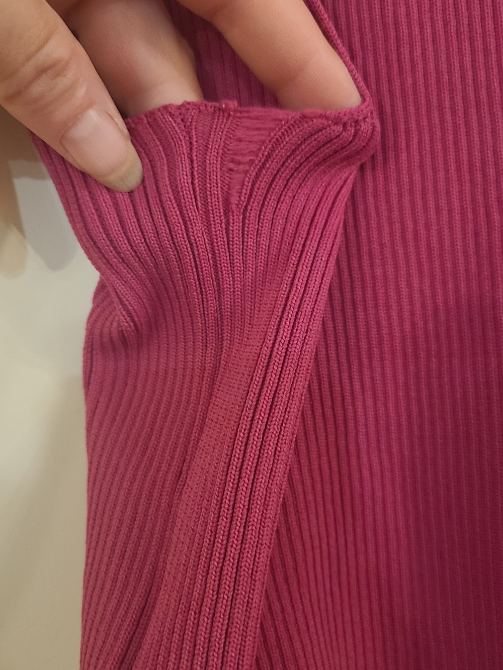 Sincerly Jules Ribbed Tank Top - Raspberry Size M - Picture 4 of 4